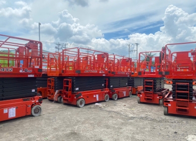 Xe nâng người cắt kéo DINGLI từ Trung Quốc