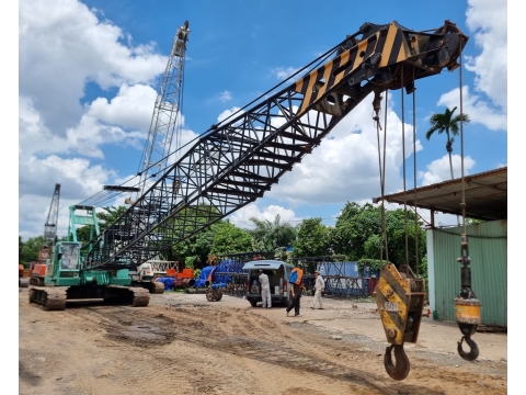 Hoàn thành thủ tục hải quan, đăng kiểm cẩu xích NIPPON SHARYO DH500-5 tại Tracimexco