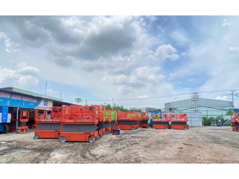 Xe nâng người cắt kéo DINGLI từ Trung Quốc