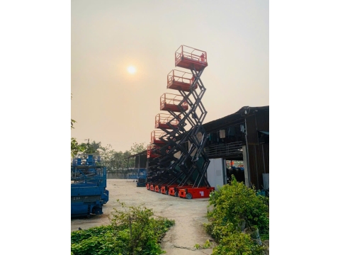 Xe nâng người cắt kéo DINGLI từ Trung Quốc