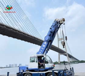 Cần trục bánh lốp KOBELCO RK120-3 từ Nhật Bản
